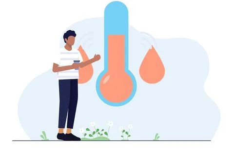 Humidity Sensor Concept Illustration Stock Illustration