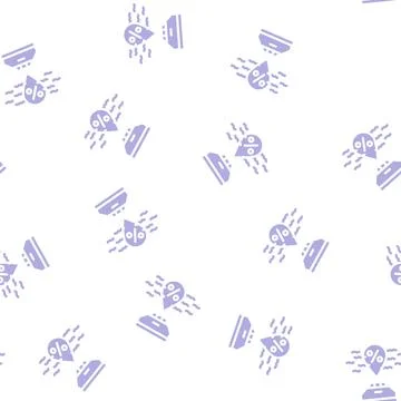 Humidity sensor glyph vector seamless pattern black Illustrazione stock