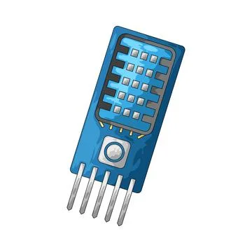Humidity sensor illustration Illustrazione stock