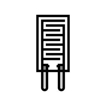 Humidity sensor module color icon vector illustration Illustrazione stock