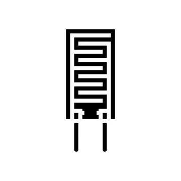 Humidity sensor module glyph icon vector illustration Stock Illustration