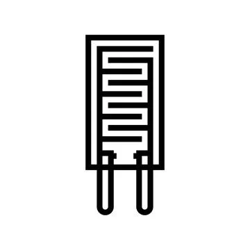 Humidity sensor module line icon vector illustration Illustrazione stock