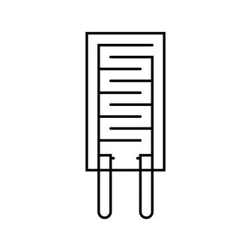 Humidity sensor module line icon vector illustration Illustrazione stock