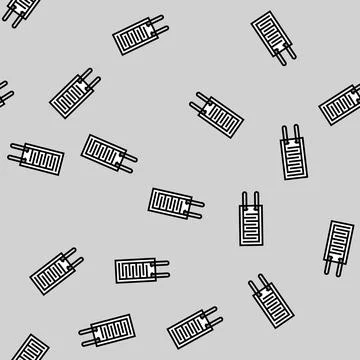 Humidity sensor module vector seamless pattern Stock Illustration