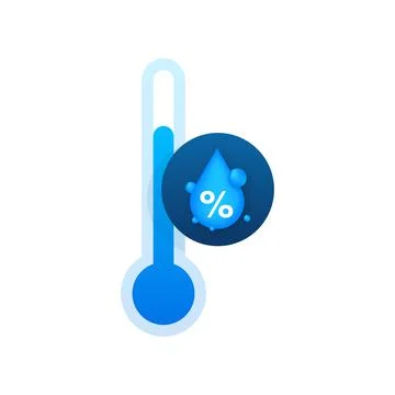Humidity weather sensor. Water level, rate. Vector stock illustration Stock Illustration