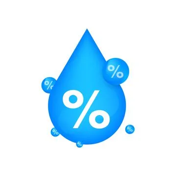 Humidity weather sensor. Water level, rate. Vector stock illustration Stock Illustration