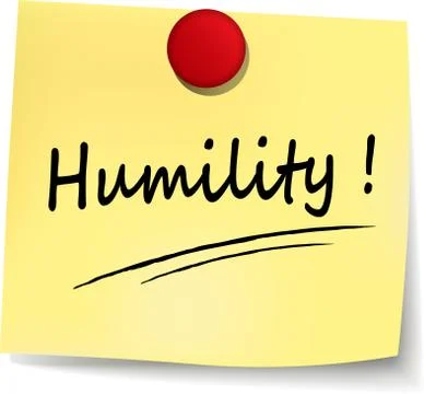 Humility sign Stock Illustration
