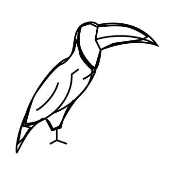 Hummingbird bird line icon vector illustration Illustrazione stock