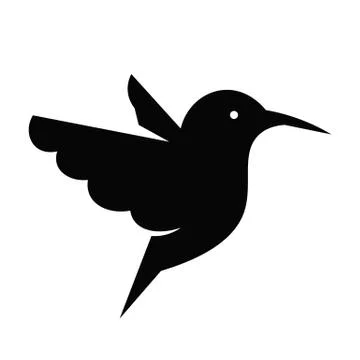 Hummingbird Icon Vector Stock Illustration