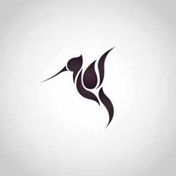 Hummingbird logo vector Stock Illustration