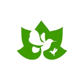 Hummingbird sign Stock Illustration