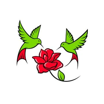 Hummingbird sign Stock Illustration