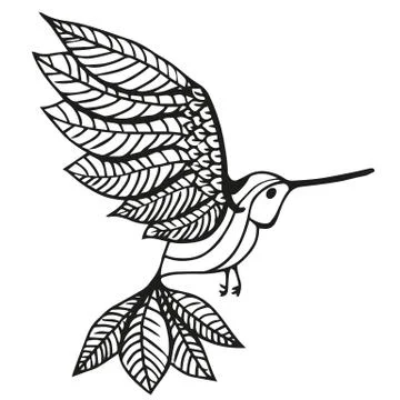 Hummingbird vector illustration Stock Illustration