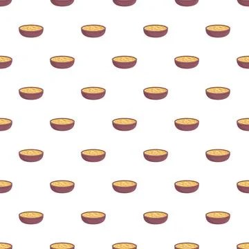 Hummus bowl repeat pattern seamless background vector Stock Illustration