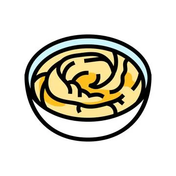 Hummus condiment color icon vector illustration Stock Illustration