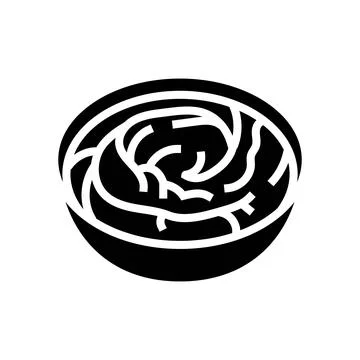 Hummus condiment glyph icon vector illustration Stock Illustration