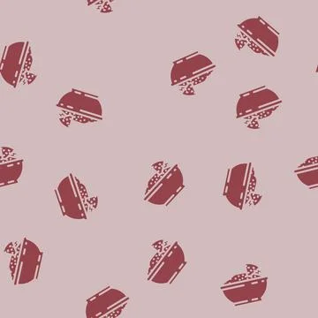 Hummus condiment glyph vector seamless pattern Stock Illustration