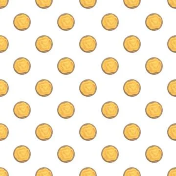 Hummus dip bowls seamless pattern background Stockillustratie