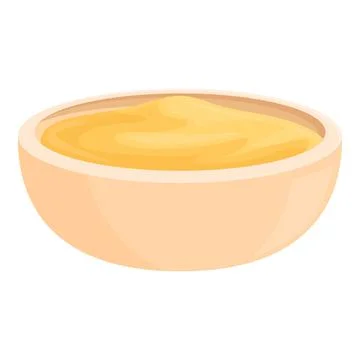 Hummus dip icon cartoon vector. Salad snack Stock Illustration
