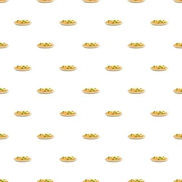 Hummus dip seamless pattern creating a food background イラスト素材
