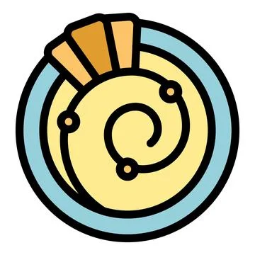 Hummus icon vector flat Stock Illustration