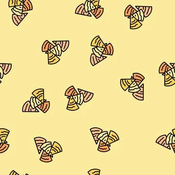 Hummus with pita chips vector seamless pattern 스톡 일러스트