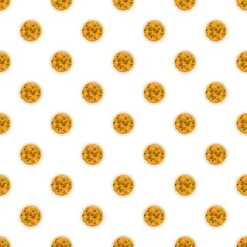 Hummus plate food pattern design background Stock Illustration