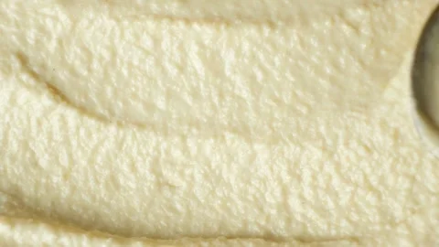 Hummus texture background for food menu with copy space. Stock Footage 330964495