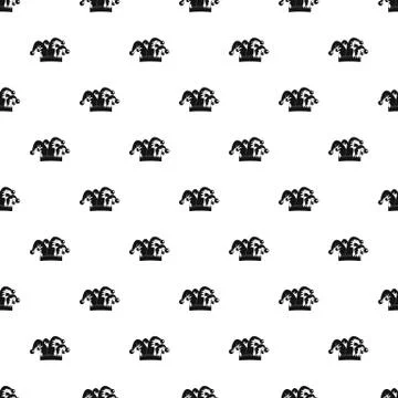 Humor hat bell pattern seamless Stock Illustration