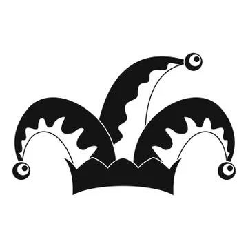 Humor jester icon, simple style Stock Illustration