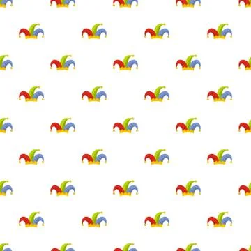 Humor jester pattern seamless Illustrazione stock