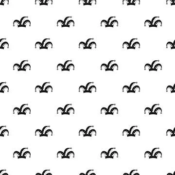 Humor jester pattern seamless Stock Illustration