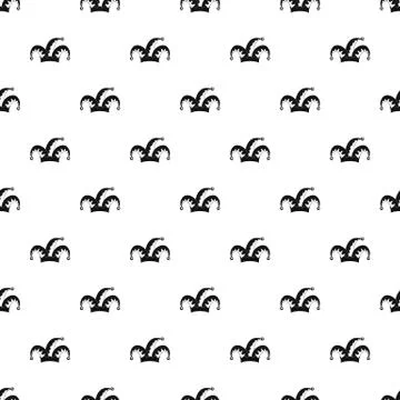 Humor jester pattern seamless vector Stock Illustration