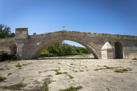 The humpback bridge in Harmanli Stock Photos