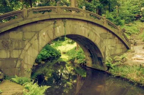 Humpbacked bridge Stock Photos