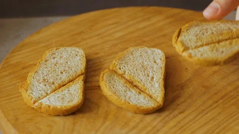 Humus on toast Stock Footage 109601179