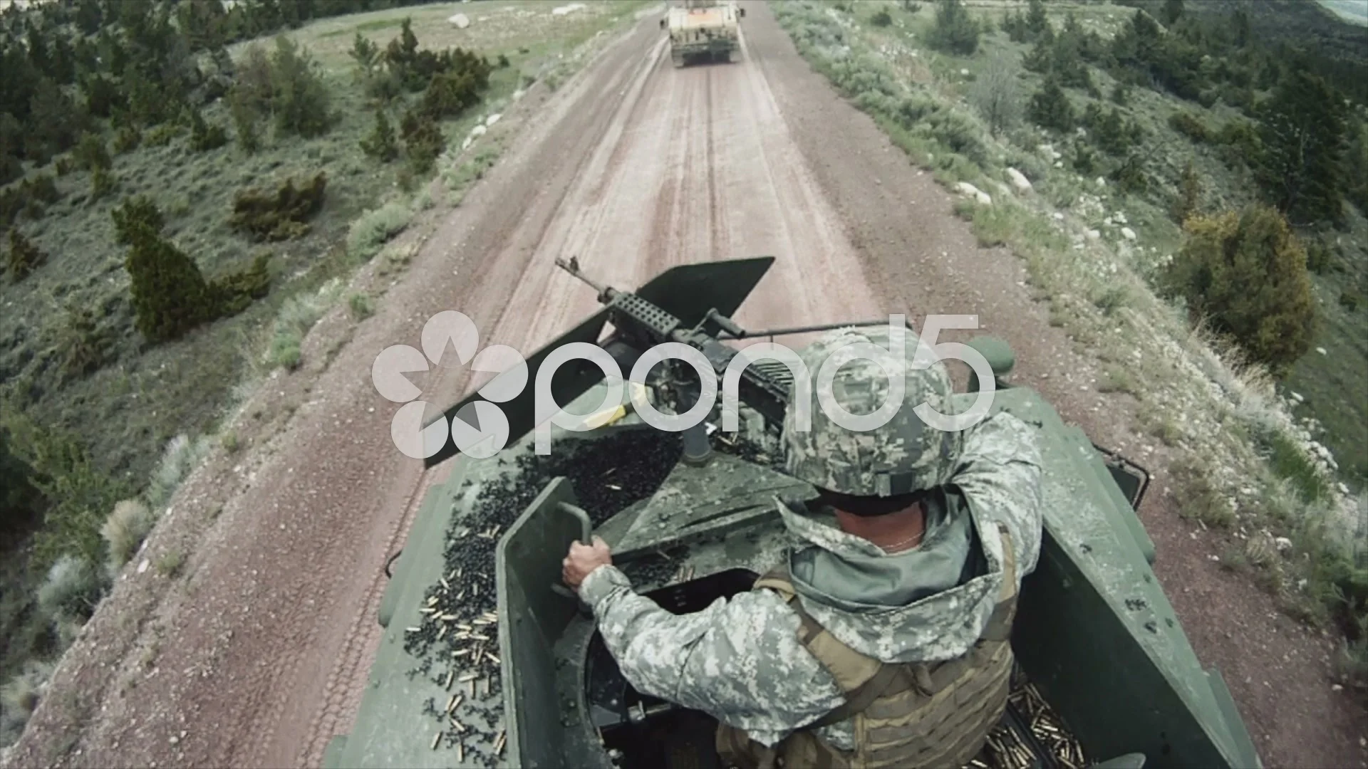 Rangers Using Humvee Gunner Humvee