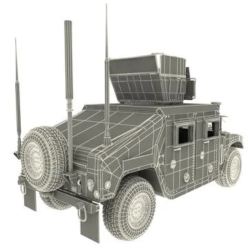 Humvee HMMWV M1114 3D Model
