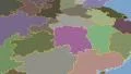 Hunan - China province extruded. Solids. 4k or 4k+ Resolution