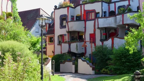 Hundertwasser Building Stock Footage 219947725