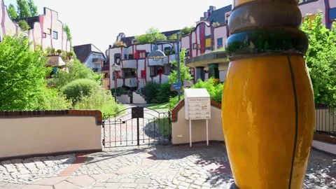 Hundertwasser Building Stock Footage 219947728