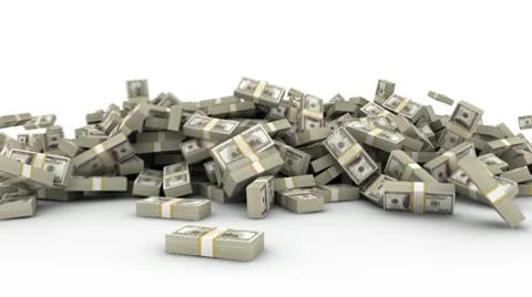 Hundred Dollar Bill Stacks Stock Footage 8982952