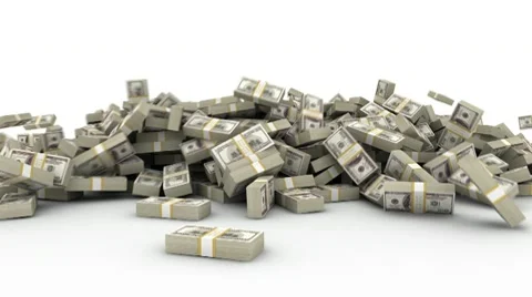 Hundred Dollar Bill Stacks Stock Footage 8982990