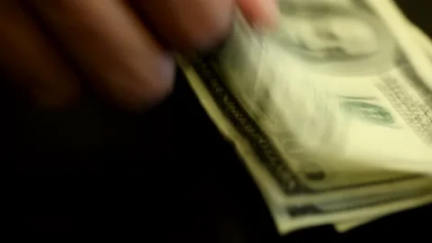 Hundred Dollar Bills Stock Footage 143993809