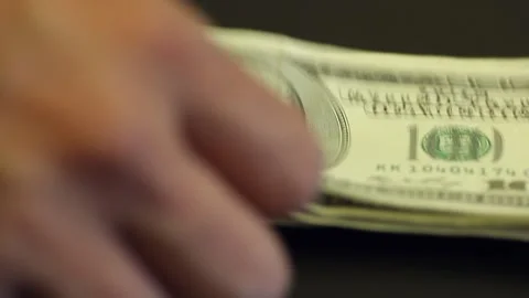 Hundred Dollar Bills Video stock 143993931