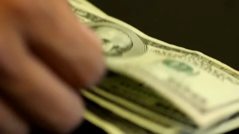 Hundred Dollar Bills Stock Footage 143993956