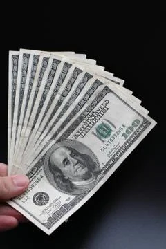Hundred Dollar Bills Stock Photos