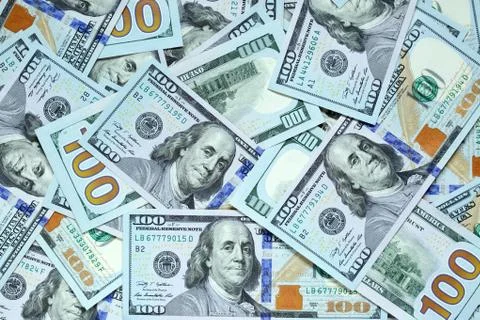 Hundred dollar bills Stock Photos