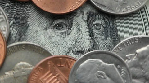 Hundred dollars and cents Stock Footage 33798718