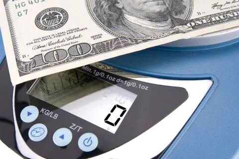 The hundred dollars banknote Stock Photos